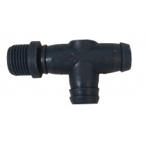 Штуцер пластиковий 1/2" різьблення зовнішнє х 3/4"-3/4"